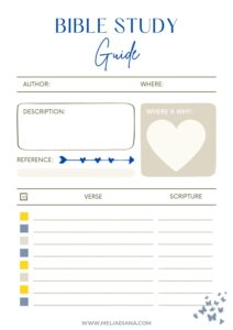 S O A P Note Bible Study Sheets For WOMEN