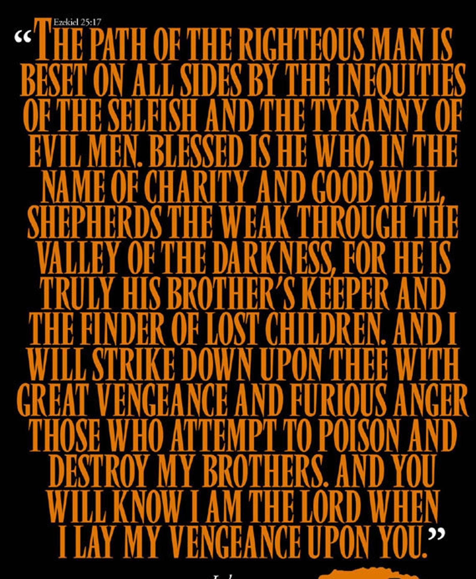 Jules Bible Quote Pulp Fiction