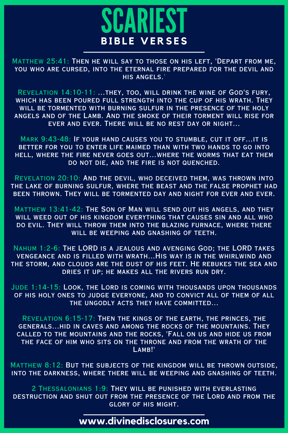 Scary Bible Verses All Should Know About In 2026