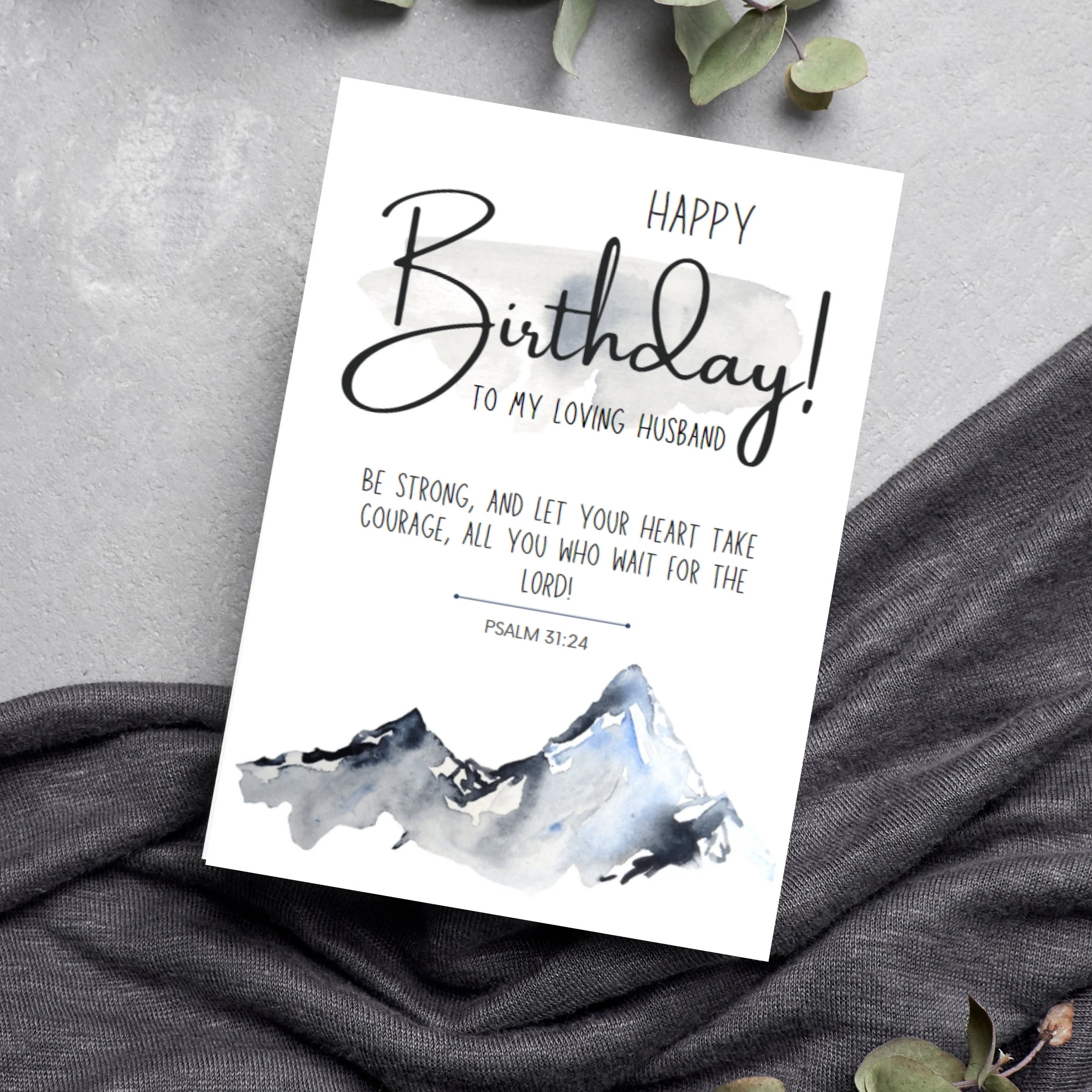 Scripture Birthday Card For Husband Christian Bible Verse PDF Download Etsy Israel