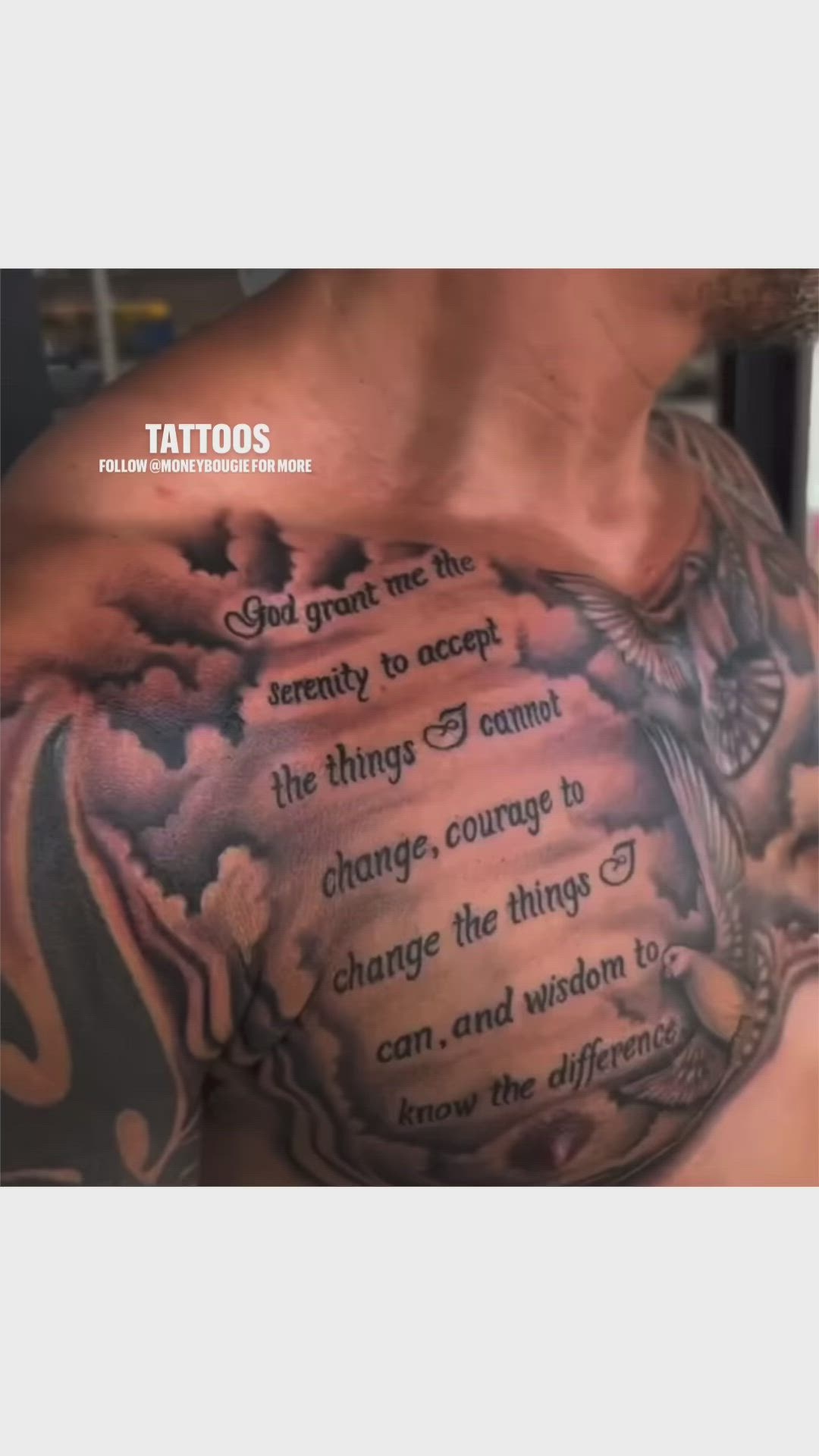 Scripture Chest Tattoo