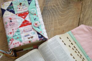 Scripture Cover Tutorial Featuring Vintage Market From Riley Blake Designs