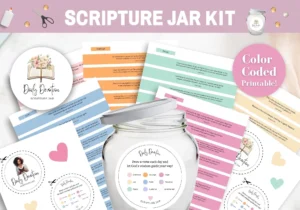 Scripture Jar Printable Make Your Own Scripture Jar Prayer Jar Scripture Jar Notes Etsy