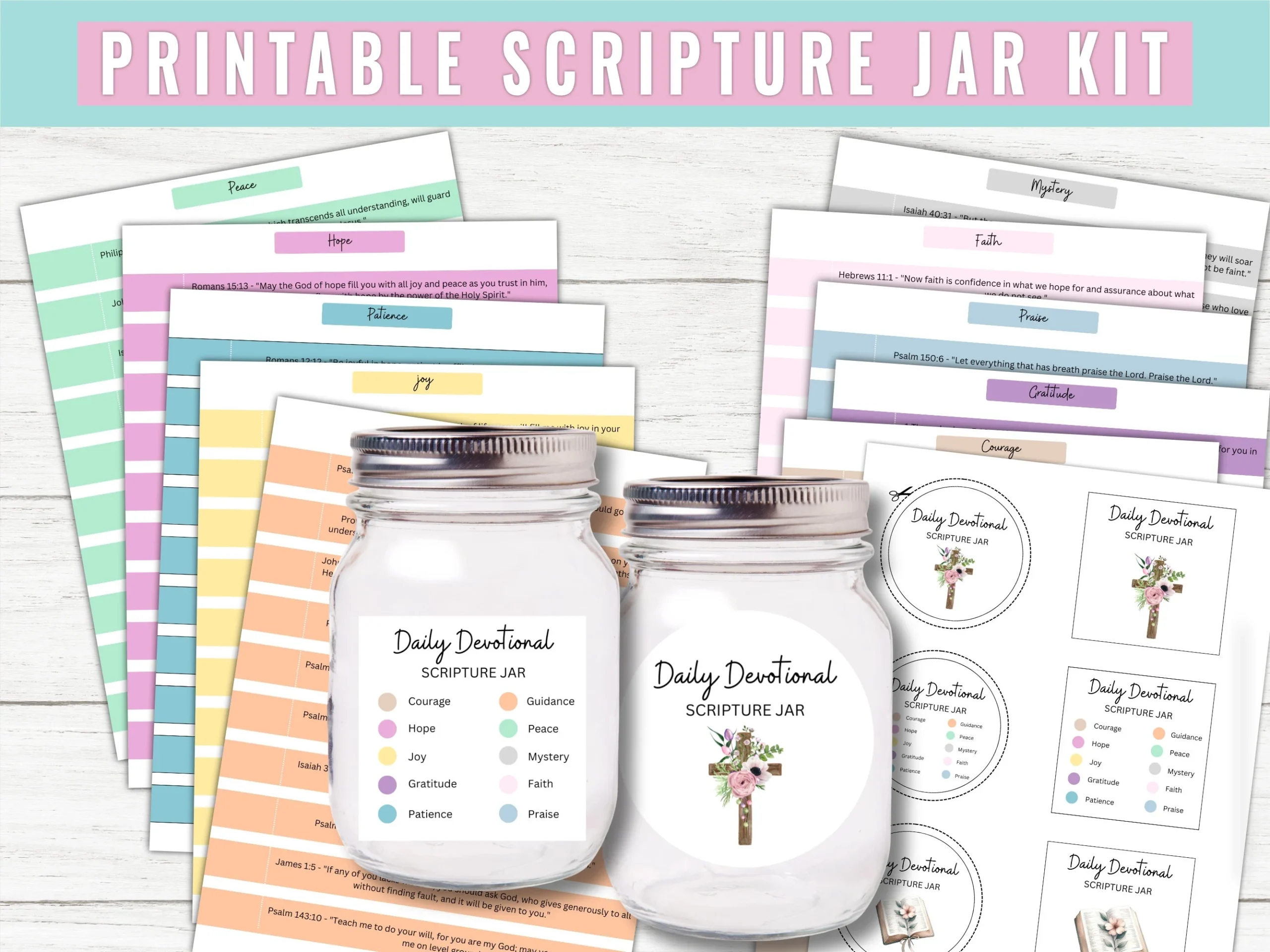 Scripture Jar Printable Printable Study Planner
