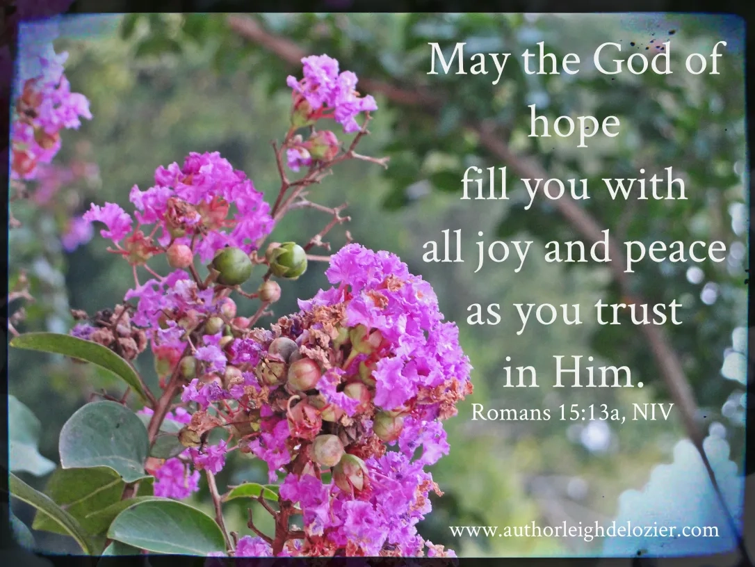 Scripture Saturday Romans 15 13 Leigh DeLozier