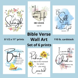 Scripture Wall Art Digital Downloads Blessed Be Boutique