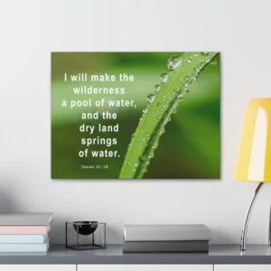 Scripture Walls Isaiah 41 18 Springs Of Water Bible Verse Canvas Chris Express Your Love Gifts