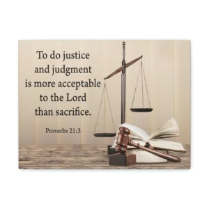 Scripture Walls Judgment And Justice Proverbs 21 3 Bible Verse Canvas Express Your Love Gifts