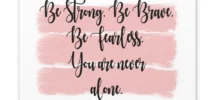 Scripture Walls Never Alone Joshua 1 9 Pink Bible Verse Canvas Christi Express Your Love Gifts