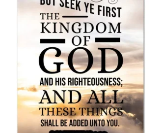 Scripture Walls The Kingdom Of God Matthew 6 33 Bible Verse Canvas Chr Express Your Love Gifts