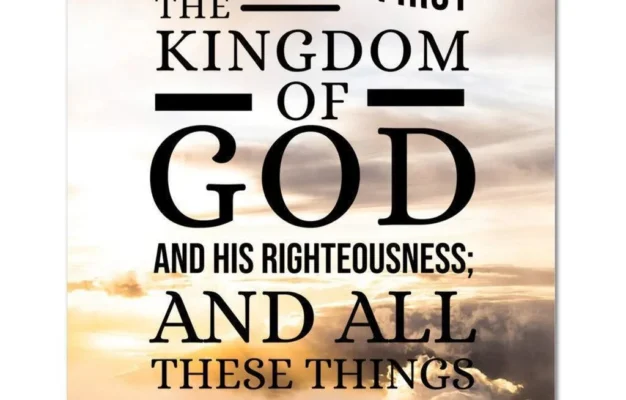 Scripture Walls The Kingdom Of God Matthew 6 33 Bible Verse Canvas Chr Express Your Love Gifts