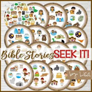 Seek IT Bible Stories Edition PRINTABLE Matching Game My Computer Is My Canvas