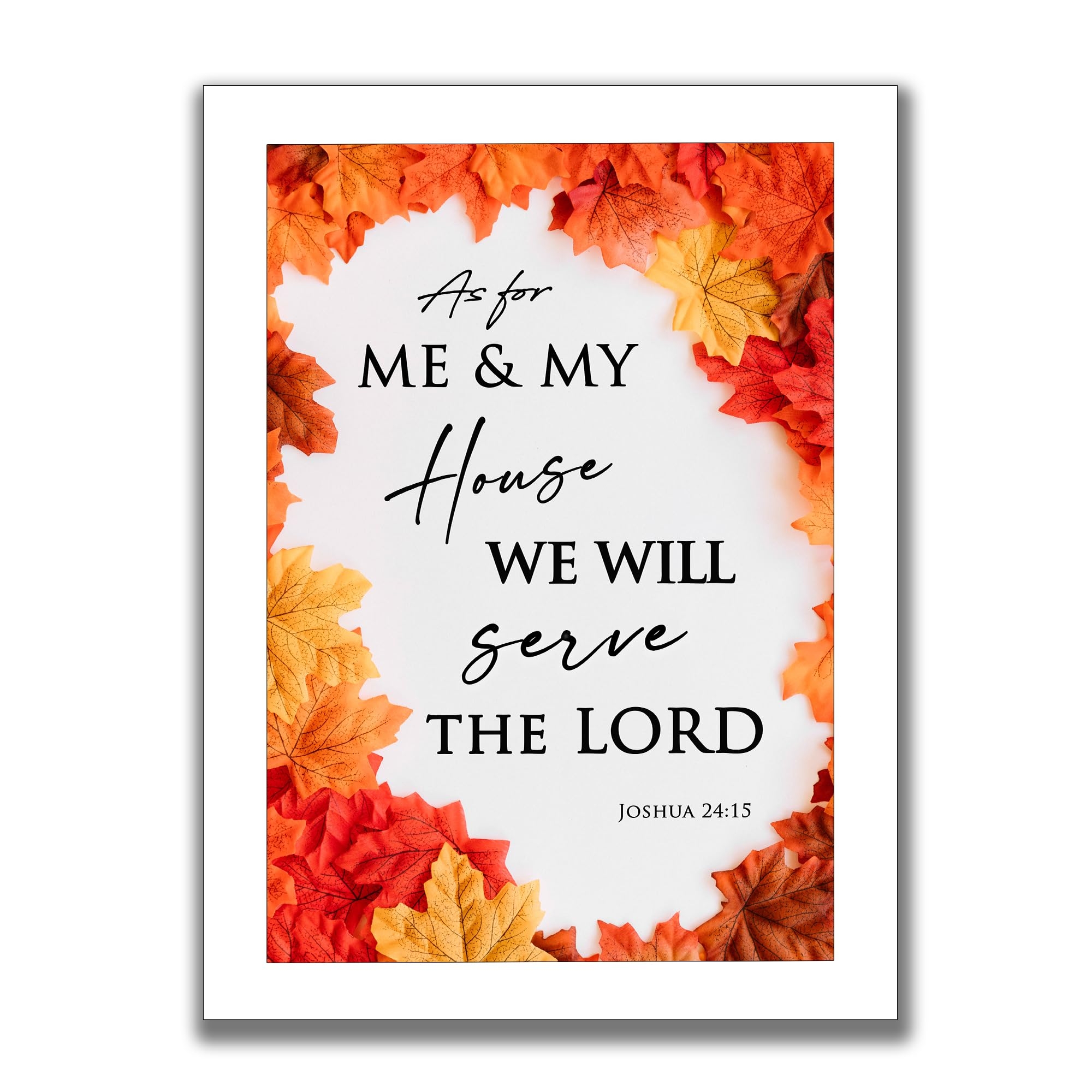 SELIGMANN Christian Housewarming Bible Verse Wall Frames As For Me And My House Joshua 24 