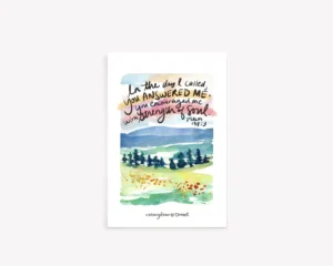 Set Of Six 4 6 Bible Verse Postcards Strengthen My Soul