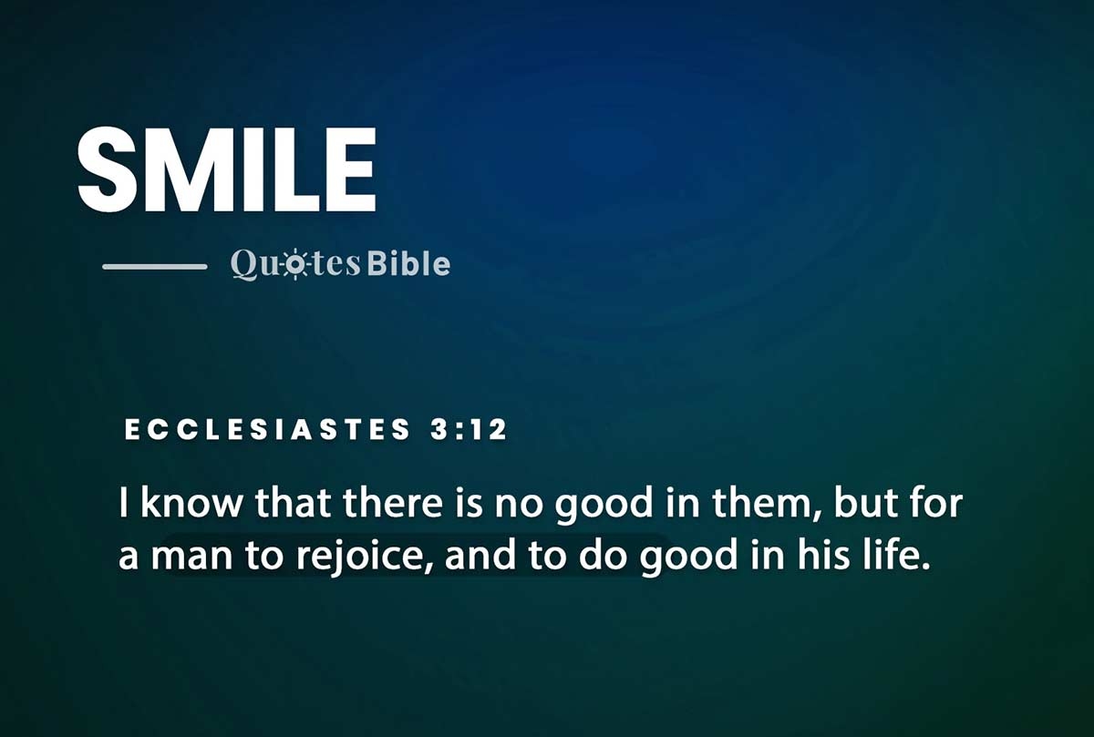 Smile Verses From The Bible Radiant Joy Unlocking The Power Of Smiles Through Biblical Verses