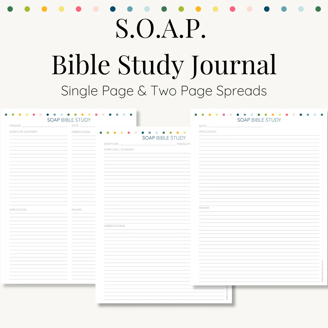Free Printable Soap Bible Study