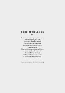 Song Of Solomon 8 6 7 Religious Wedding Reading