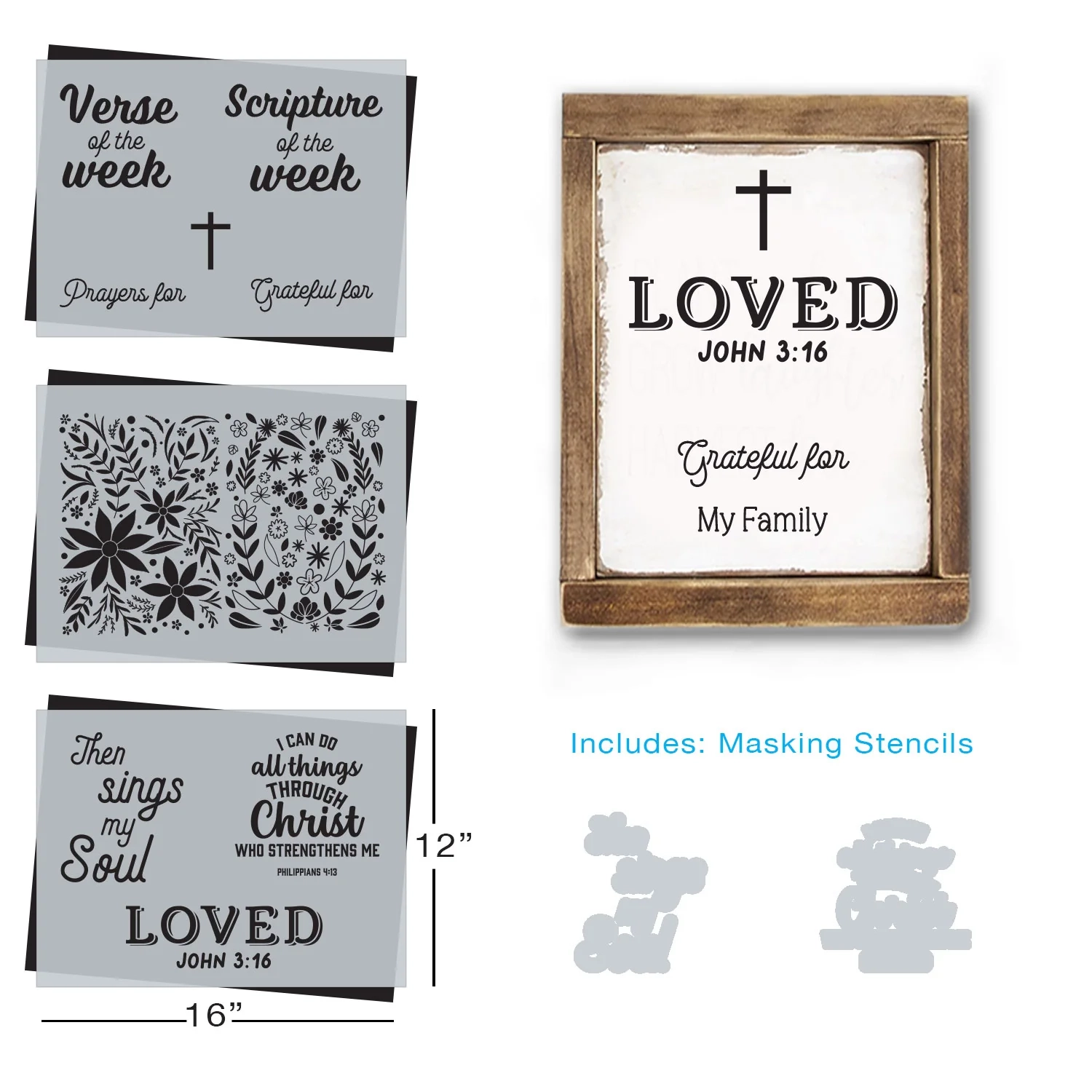 Bible Quote Stencils