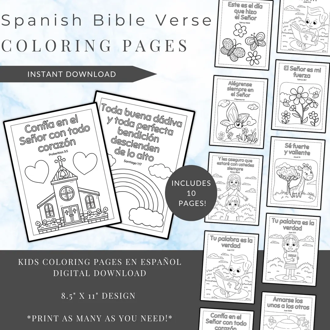 Printable Spanish Bible Coloring Pages