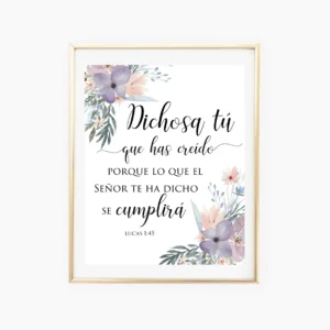 Spanish Bible Verse Print Printable Wall Art Bible Verse Quote Spanish Etsy
