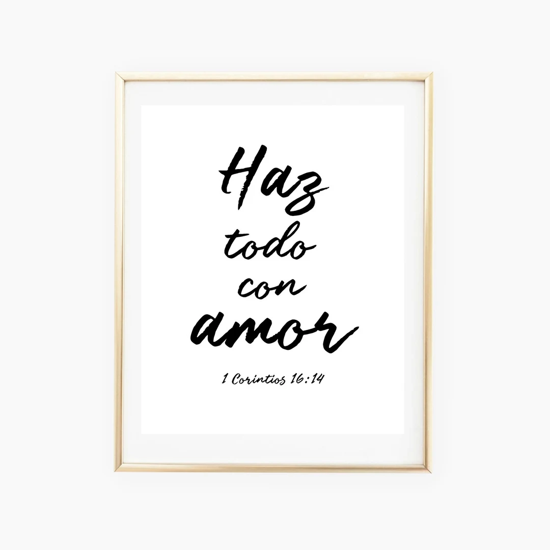 Spanish Bible Verse Spanish Prints Bible Printables Spanish Printables Quotes Digital Wall Art Home Decor Etsy