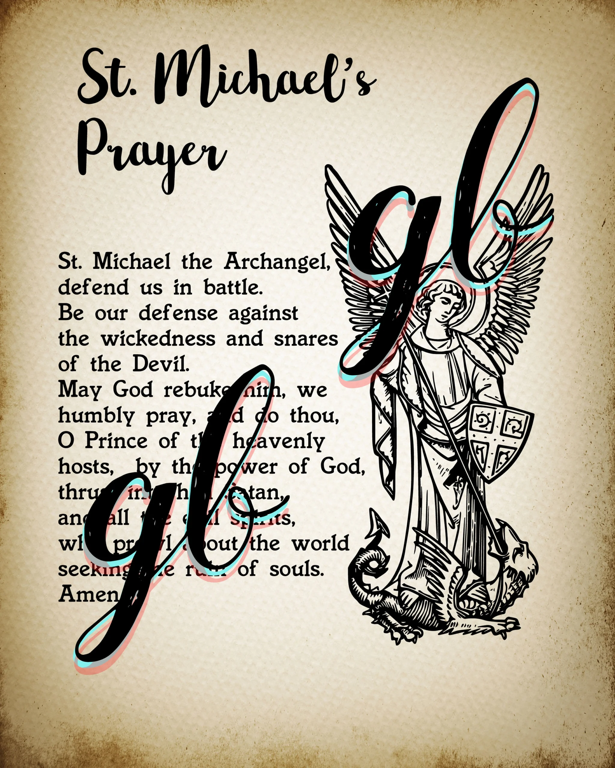 St Michael s Prayer Archangel Prayer Saint Michael Scripture Wall Art Sign Christian Catholic Quote Gift Etsy New Zealand