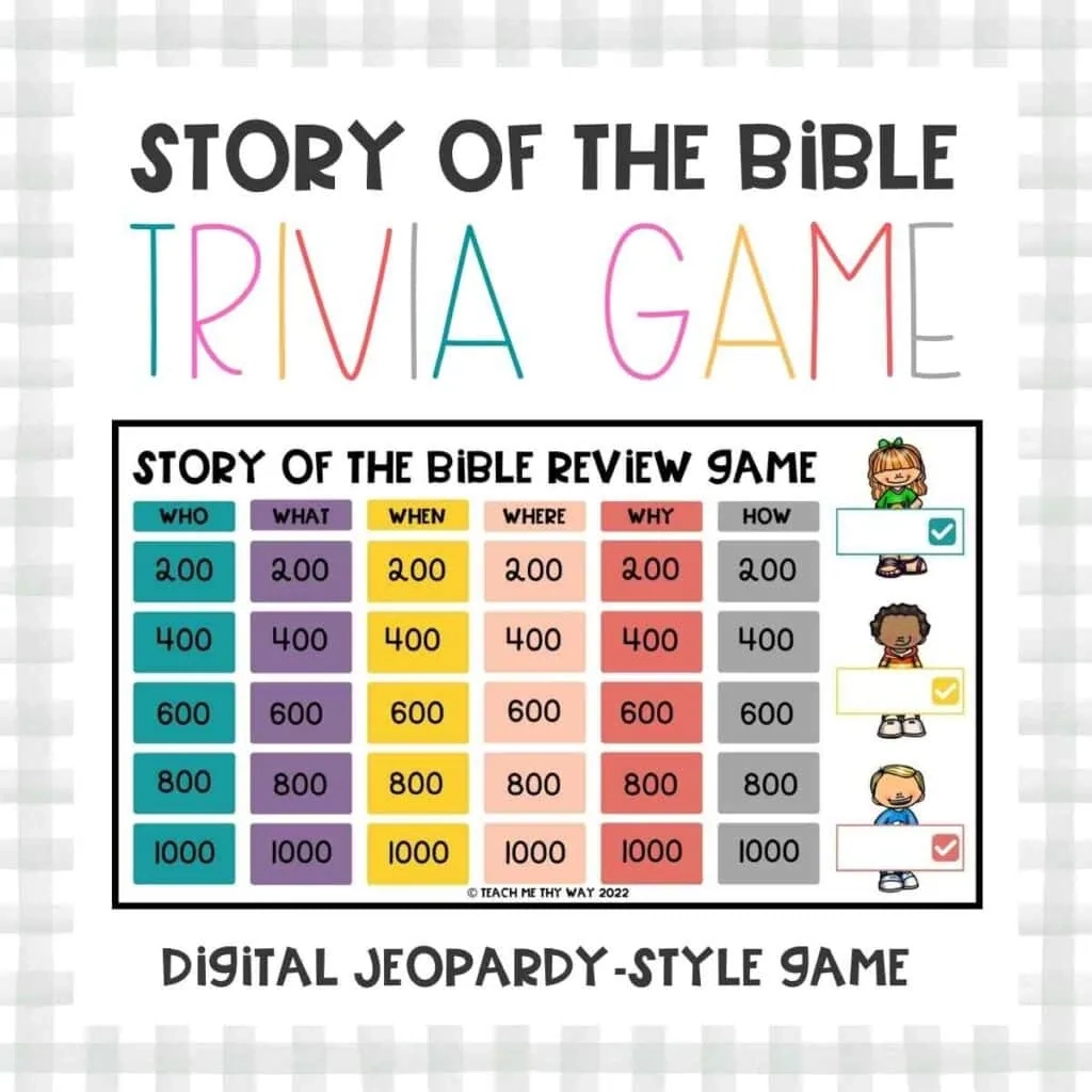 Printable Bible Jeopardy