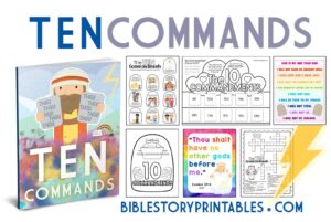 Ten Commandments For Kids Bible Story Printables