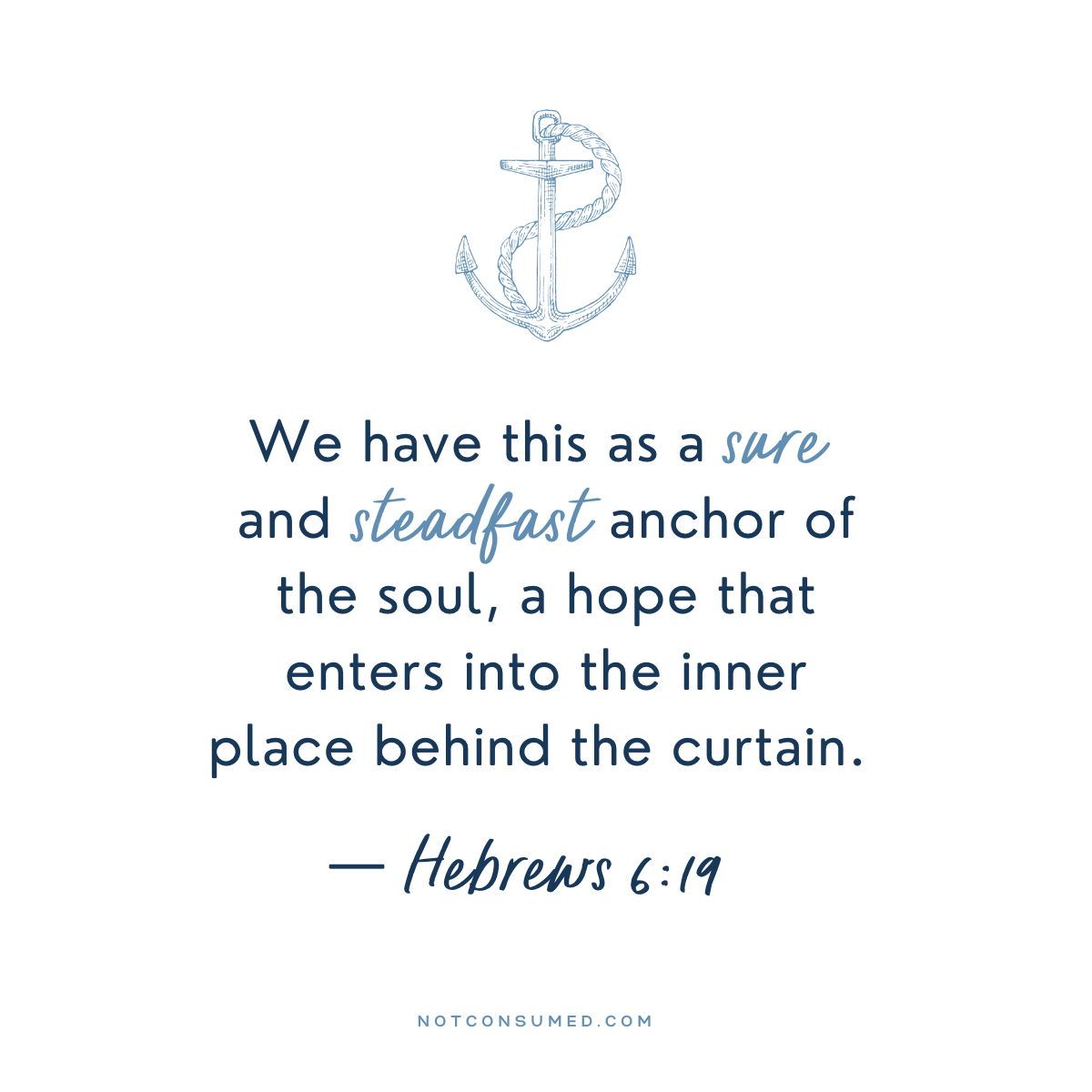 The Anchor Of Our Souls Scripture For Anxiety And Worry