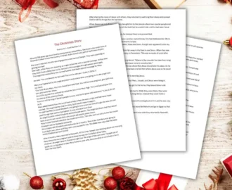 The Christmas Story Of Jesus For Kids Free Printable Queen Of The Household