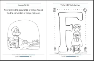 The Hall Of Faith Hebrews 11 1 12 3 Printable Bible Lesson Sunday Sunday School Store