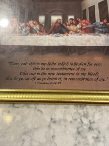 The Last Supper With Bible Quote EBay