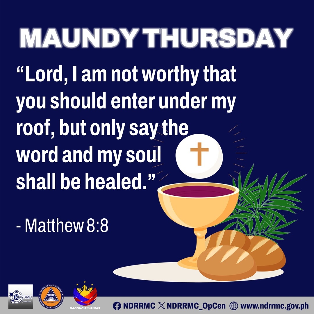 This Maundy Thursday Let Us Reflect On How Christ Serves His Apostles During The Last Supper May This Be A Reminder For Us To Live With Humility And Selflessness Considering The Needs