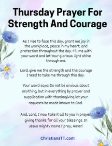 Thursday Morning Prayer And Blessings ChristiansTT