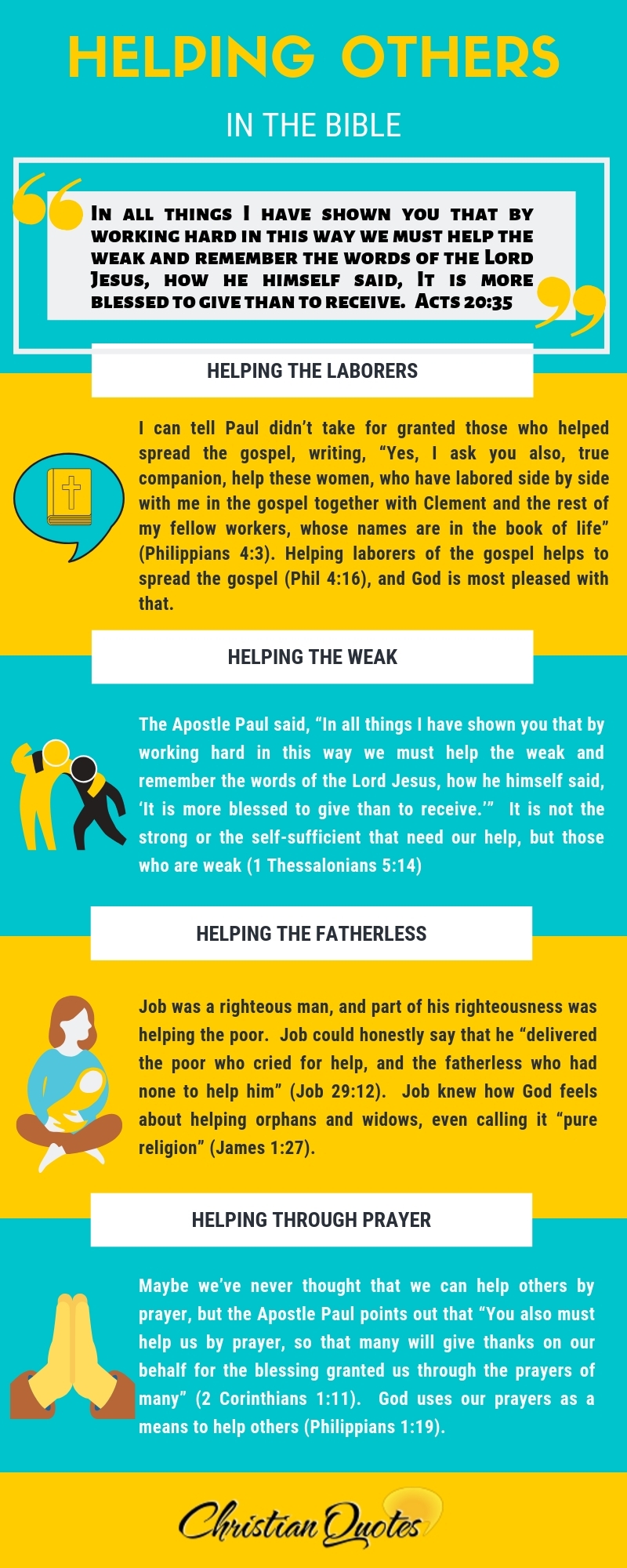 Top 15 Bible Verses About Helping Others ChristianQuotes info