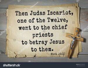 Top 350 Bible Verses Markthen Judas Iscariot Stock Photo 481466218 Shutterstock