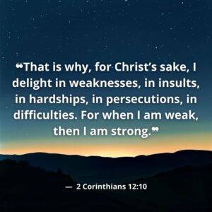 Verse Of The Day 2 Corinthians 12 10