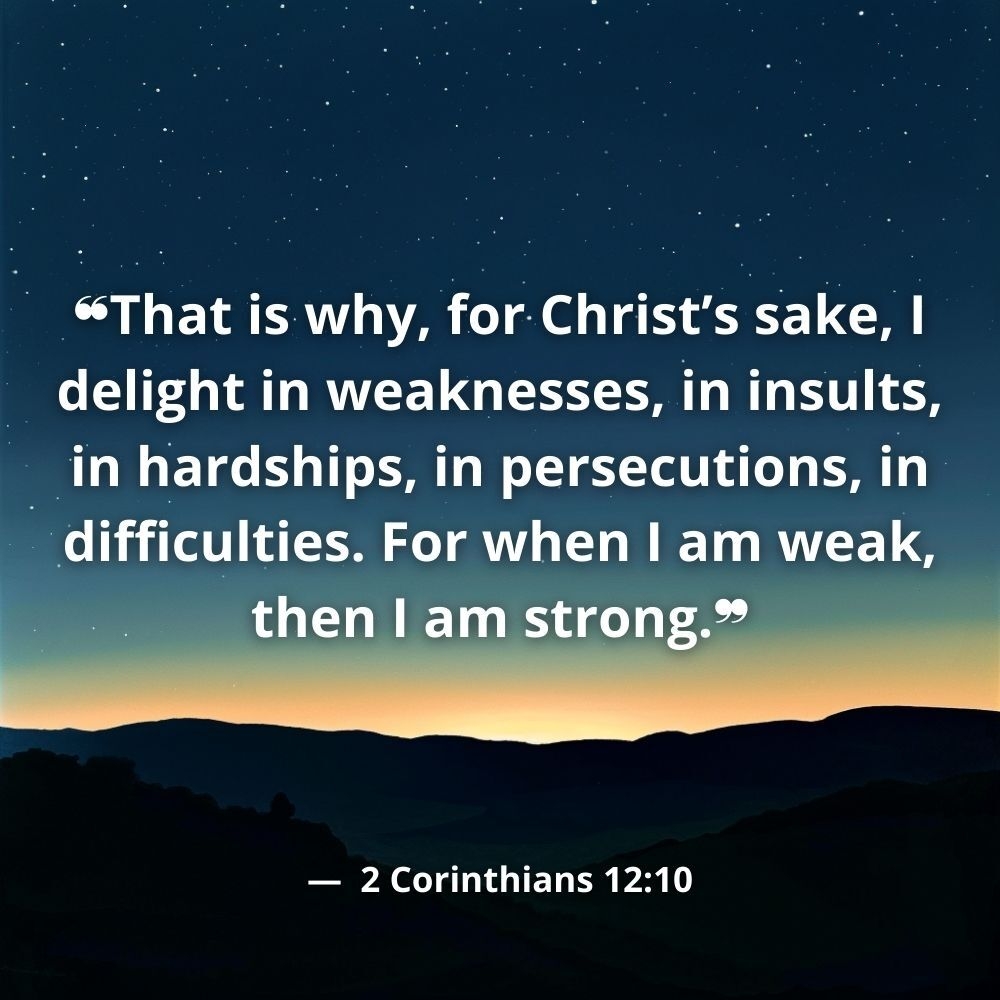  Verse Of The Day 2 Corinthians 12 10