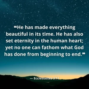 Verse Of The Day Ecclesiastes 3 11