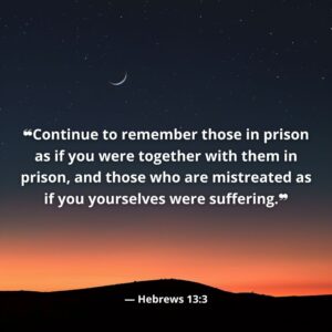 Verse Of The Day Hebrews 13 3