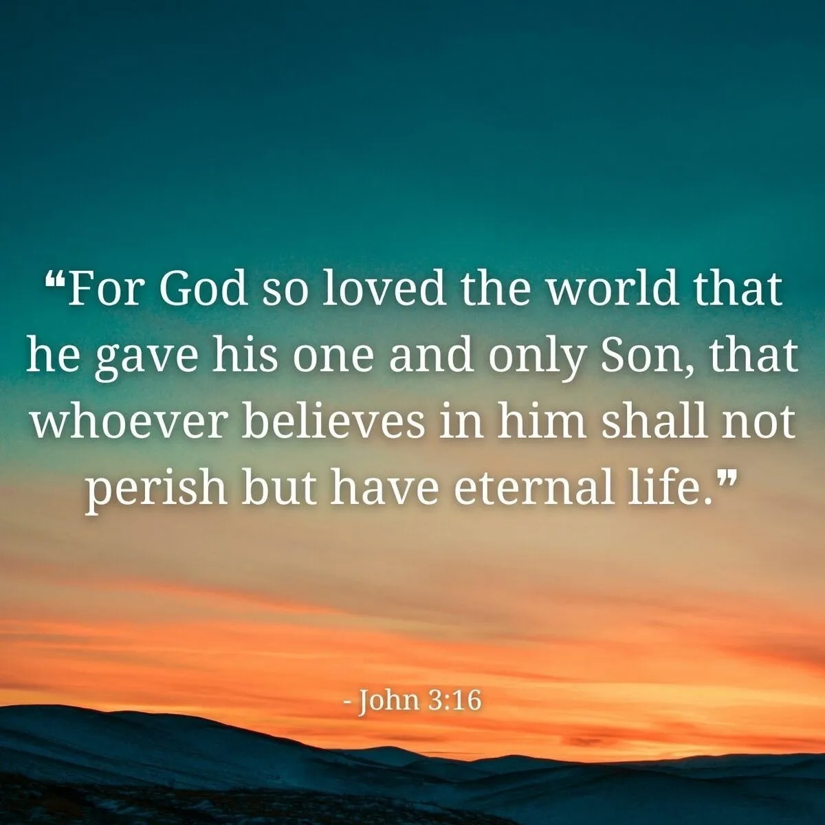 Verse Of The Day John 3 16