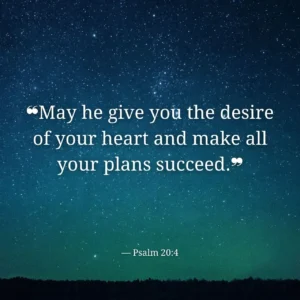 Verse Of The Day Psalm 20 4