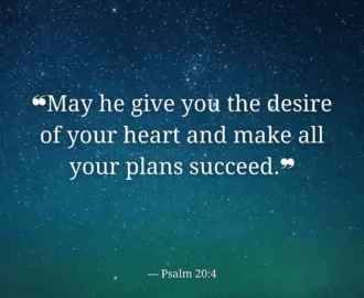 Verse Of The Day Psalm 20 4
