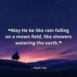 Verse Of The Day Psalm 72 6