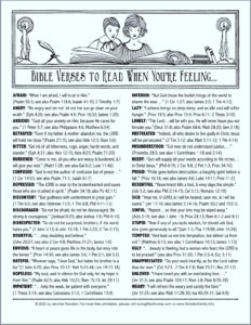 Verses To Read When Battling Big Emotions Free Printable Loving Life At Home