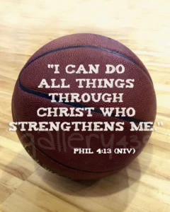 Vintage Basketball Portrait Boys Room Decor Christian Art Photo Scripture Bible Verse Phillipians 4 13 Coach Gift Etsy