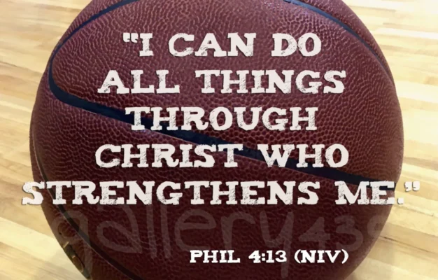 Vintage Basketball Portrait Boys Room Decor Christian Art Photo Scripture Bible Verse Phillipians 4 13 Coach Gift Etsy
