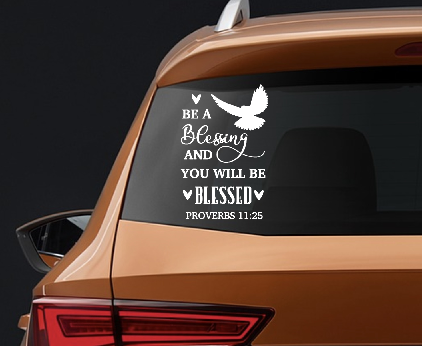Vinyl Decal Car Truck Sticker Bible Verses Proverbs 11 25 Be A Blessing EBay