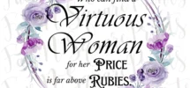 Virtuous Woman Proverbs 31 10 PNG File With Floral Wreath digital Download Etsy