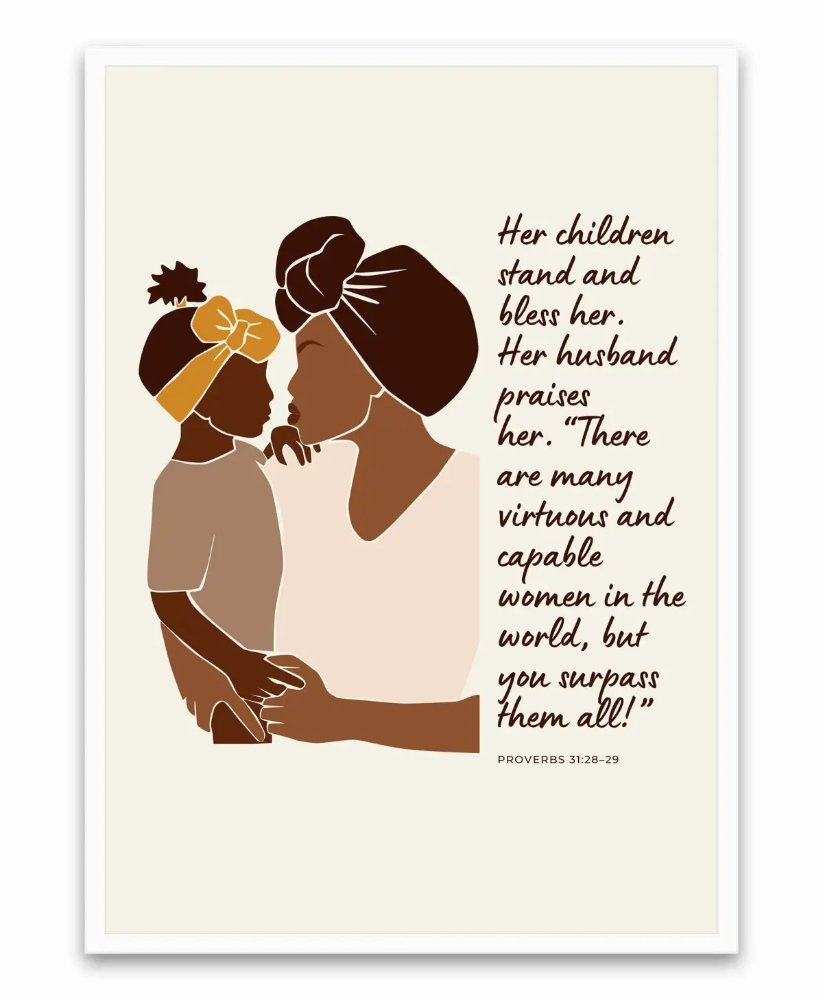 Virtuous Woman Wall Art Christian Motivational Printable Products